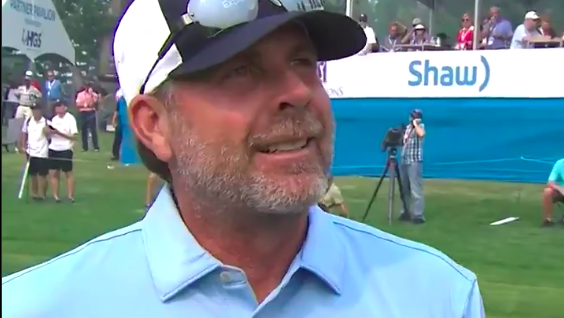 WATCH: Tour Pro drops F-BOMB and hilarious Ric Flair 'WOO' in victory interview!